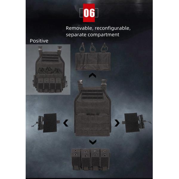 Quick Release Military Ballistic Armor 3kg 1000D Nylon NIJ IV Vest