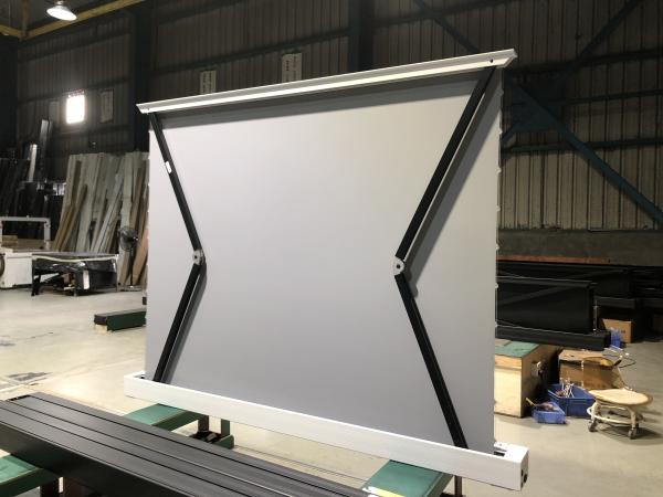 Foldable Electric Floor Projector Screen 72 Inch -150 Inch Portable Projector Screen