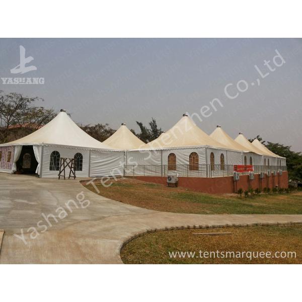 High Peak PVC Party Tent Shelter White Gazebo Canopy 80 km / h Wind Load