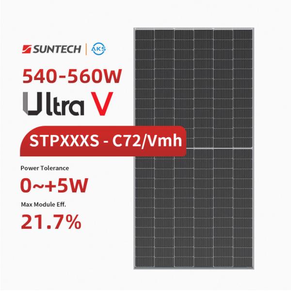 Suntech Ultra V Полуэлементы Солнечные фотоэлектрические панели 540W 545W 550W 555W 560W