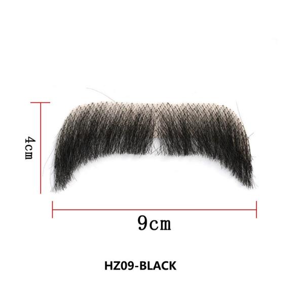 100% Human Hair Handmade Fake Mustache Beard for Entertainment/Drama/Life