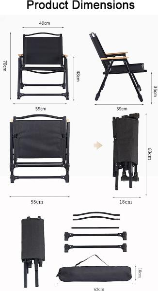 Comfortable and Convenient Folding Lawn Chair Outdoor Activities Folding Chairs Portable Outdoor Fishing Chair