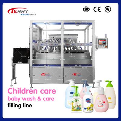 Servo Based Liquid Filling And Sealing Machine For Children Shampoo Shower Gel