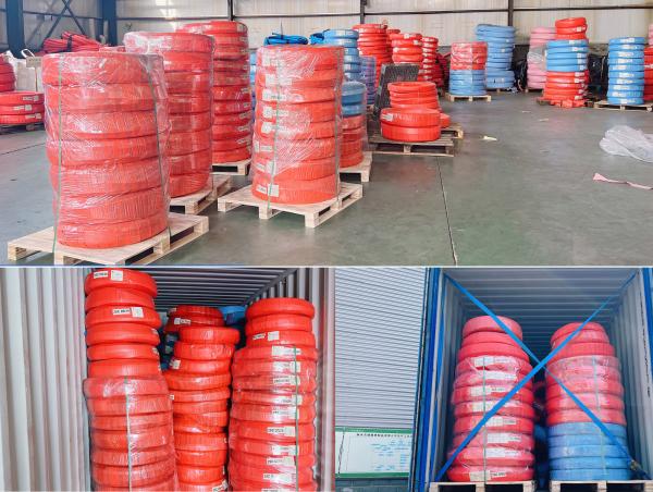 EN 856 4SH Steel Wire Spiral Hydraulic Hose Pipe With Solid Structure