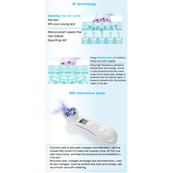 Skin Tightening Lifting Ultrasound Beauty Machine Ultrasonic Led Light Therapy At Home