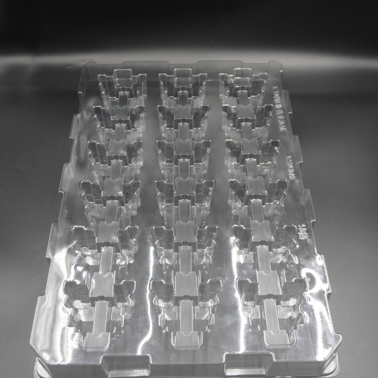 Custom Pet Blister Tray Packaging Food Grade Factory Supply clear Thick Sheet Vacuum Formed Tray Eco-friendly&Antistatic