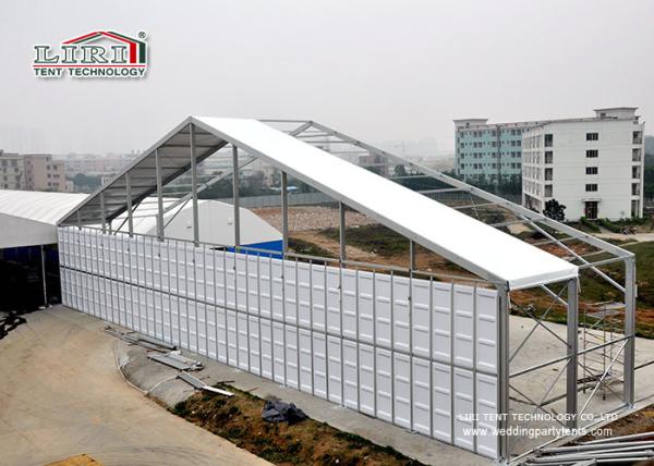 50M  White ABS Hard Wall Outdoor Exhibition Tents With 8m Side Height for Big Trade Show