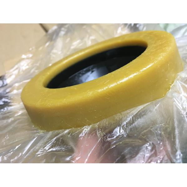 Leak Proof Toilet Tank Fittings Rubber Toilet Wax Ring Gasket With Flange Installed