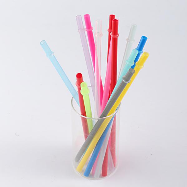 Rainbow Colored Reusable Tritan Plastic Replacement Straws 10.5 In Long
