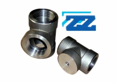 Galvanized Threaded Steel Pipe Tee BSPP 2  3000 # Carbon Steel ASTM A105N ASME B16 11