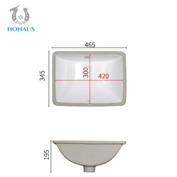 Nordic Minimalist Inset Wash Hand Basin