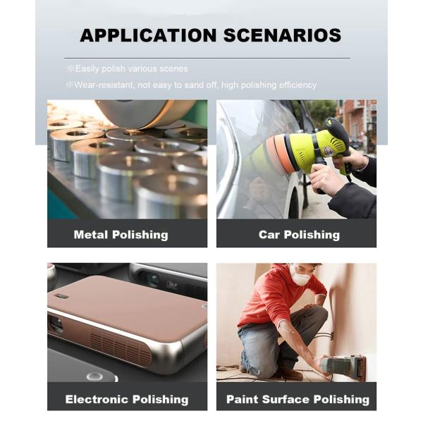 Customized 6 Inch Sanding Discs Round Porous Abrasive Sanding Disc For Car And Metal