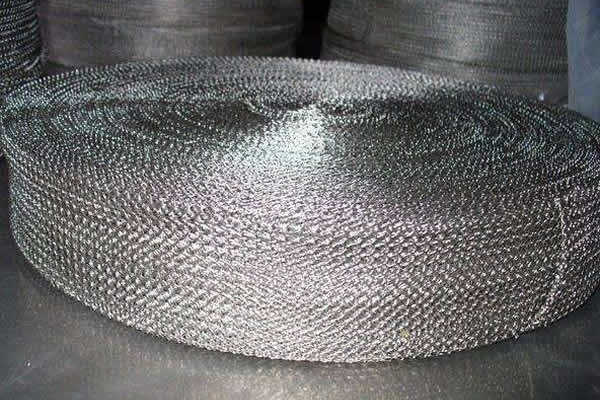 Stainless Steel Crimped Wire Mesh Compressed Knitted Irregular Hope Shape