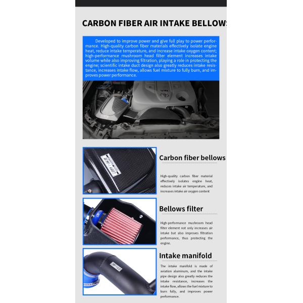 BMW Mini Углеродные волокна Воздухозаборная теплостойкость Улучшенная топливная эффективность