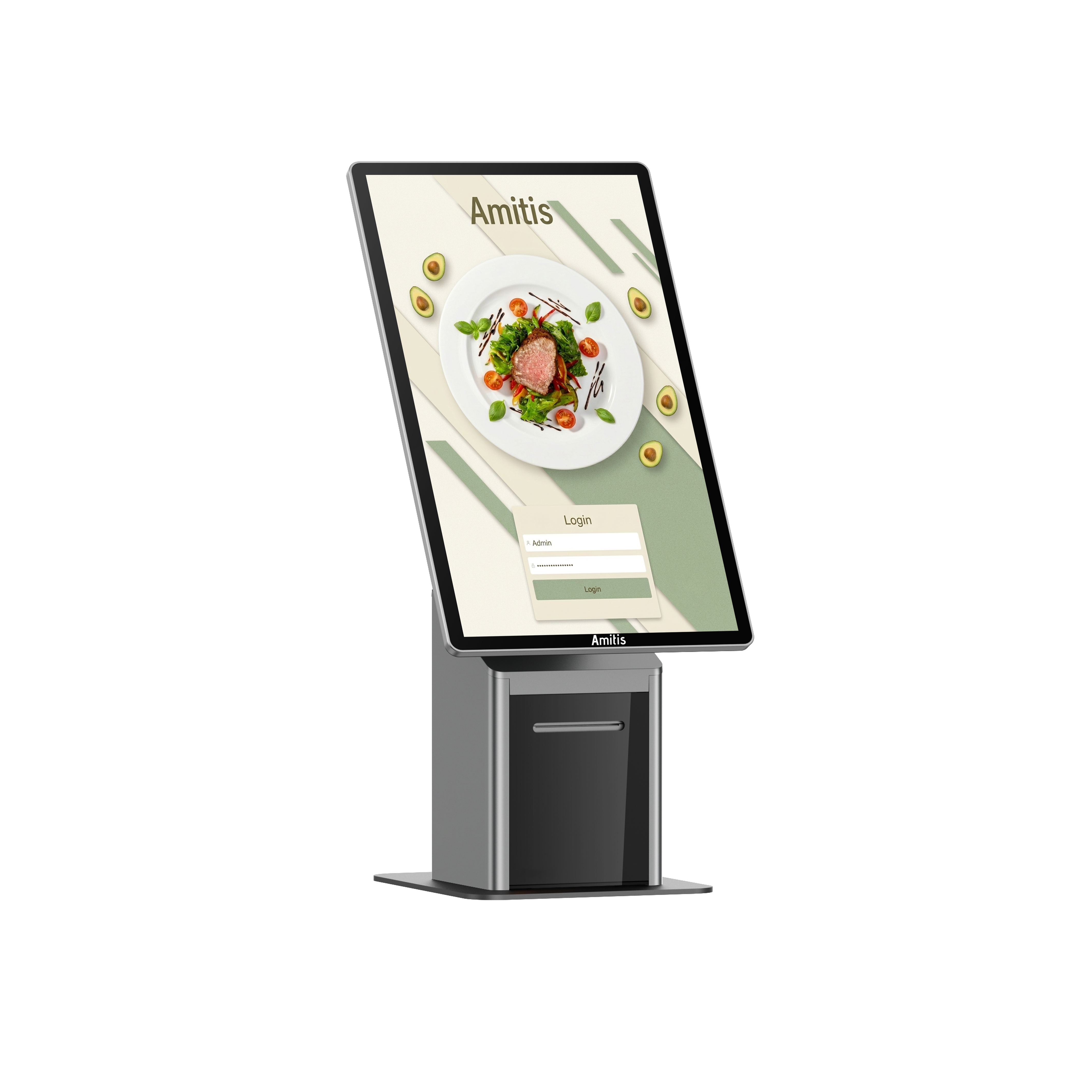 Durable Unattended POS Terminal 21.5 Vertical Screen Anti Vandal Design Public Use