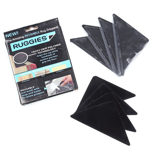 Carpet Dots Anti Slip Rug Pad Gripper Rug Pad Gripper Bathroom Household Carpet Reusable Slip-resistant Adhesive Non-slip Mat
