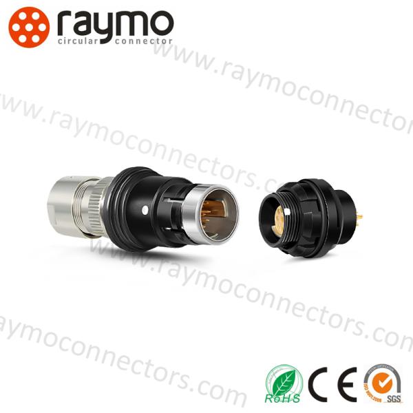 FGX Waterproof Circular Connector 2-19pin IP68 Brass Chrome Plated