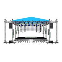 Aluminum Concert Curved Canopy Stage Lighting Truss Roof System