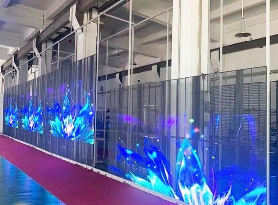 Panneaux d'écran LED transparents intérieurs personnalisés 500 mm*125 mm 500 mm*125 mm