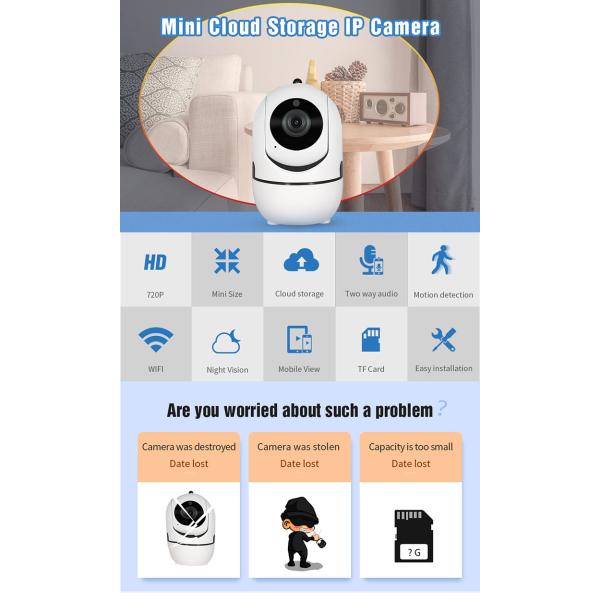 Full HD Night Vision Wifi Surveillance Camera 1080P Auto Tracking 9pcs IR leds