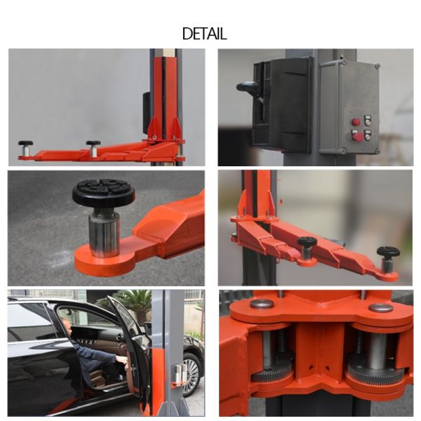 5500kg Capacity Hydraulic Vehicle Lift with 1800mm Lift Height for Car Workshops