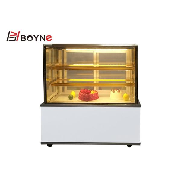 Белая мраморная витрина охладителя дисплея торта слоя 3 для ресторана