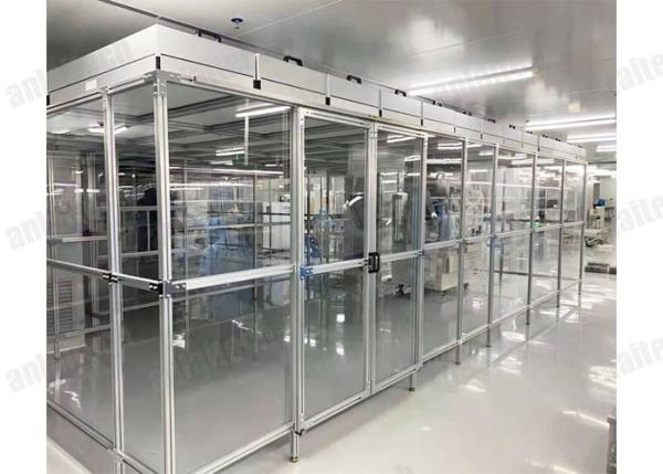 ISO5 Anlaitech Laboratory Clean Room , Class 100 2745m3/H Aluminum Clean Room