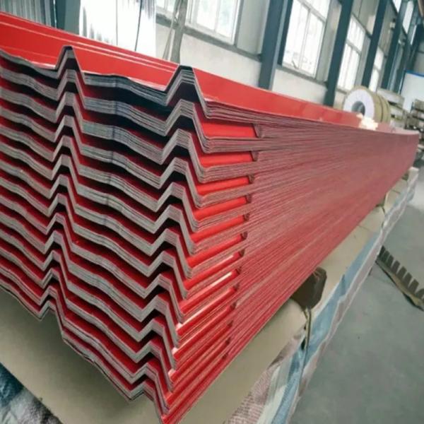 PPGI Galvanized Corrugated Steel Sheet Zinc Coated For Building Roof