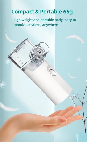 Ultrasonic Portable Nebulizer Machine Medical USB Charging Built In Battery