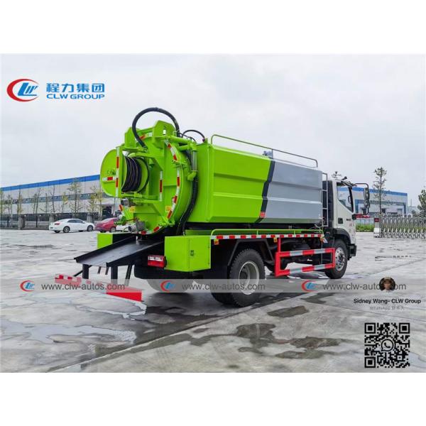 Foton Forland Vacuum Suction Truck With 8000L Septic Tank And 4000L Water Tank