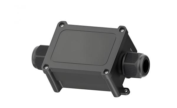 Waterproof Junction Box, 1-in 1-out IP68 with Cable Glands