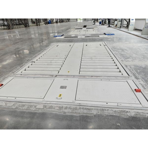 Cartesykj inground installed free roller work with speedometer tester brake tester Road Simulation Tester