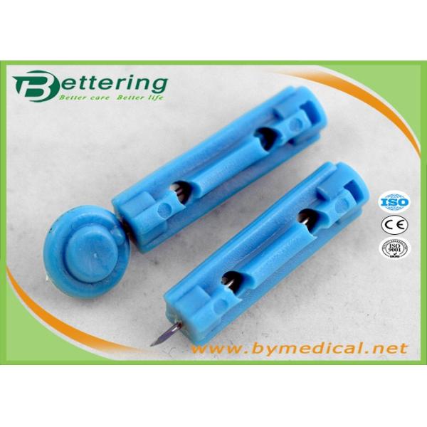 Surgical Sterile Blood Collection Supplies , Plastic Twist Top Disposable Blood Lancet