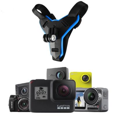 Capacete por atacado Chin Mount da motocicleta para o acessório de Stander GOPRO da motocicleta do suporte da câmera dos esportes da ação do herói de GoPro