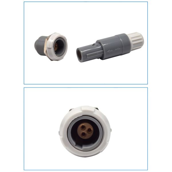 Beauty Instrument Connector 1P3 Core Plastic Push-Pull Self-Locking Monitor Body Temperature Medical Equipment Plug Alcohol