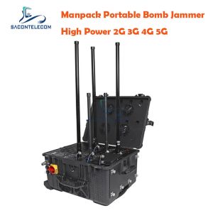 75W Output Power 120m Jamming Radius DC24V Power Supply IED RF Manpack Jammer