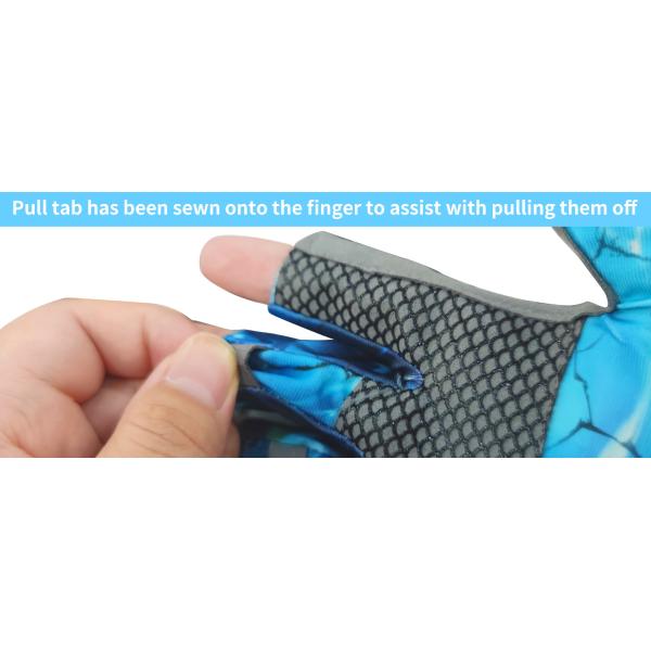 Fishing Gloves With Sun Protection, Uv Protection Silicone Anti-Slip Comfortable And Breathable Fishing Gloves
