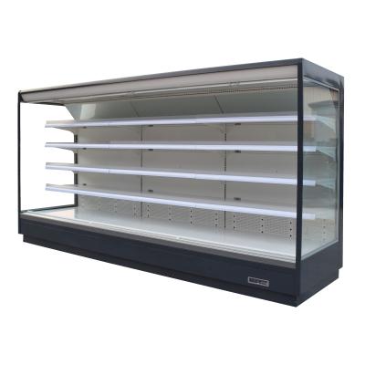 Dianteiros ventilados abrem o refrigerador da exposição com o shelving resistente ajustável