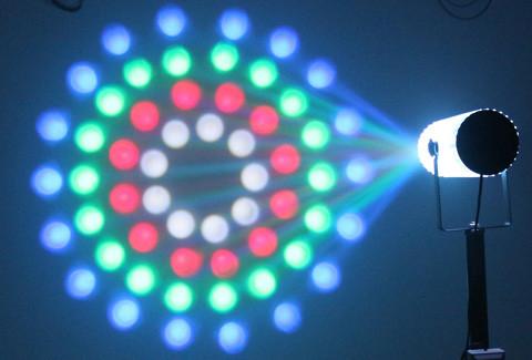 60 X 5mm LEDs Outdoor Led Christmas Lights Moon Flower Effect Light For KTV