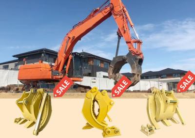 High Effective Excavator Mechanical Grapple Wear Resistant Customized Color