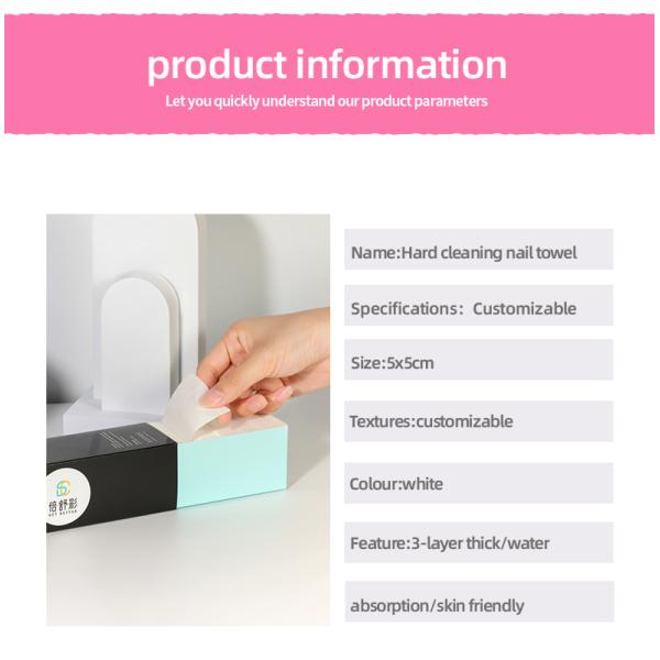 300pcs 350pcs 500pcs Nail Cotton Pads Nail Polish Remover Cotton