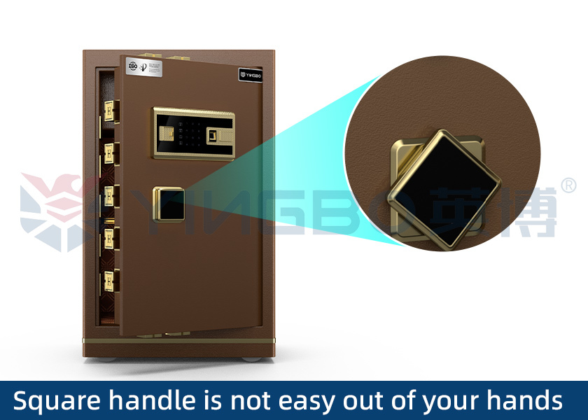 Business Security Safe Box with Biometric Fingerprint Lock Large Capacity Steel Safe for Office Cash & Document Storage