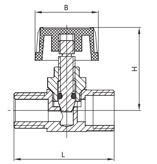 Female NPT Brass Gas Valve ISO14001 Natural Gas Needle Valve