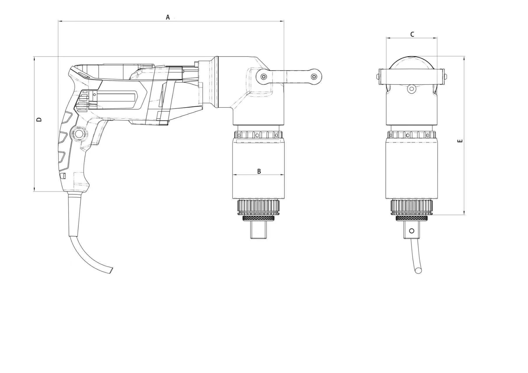 250Nm-800Nm Straight Torque Wrench Electric Torque Wrench For Industrial Use