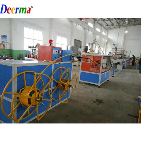 250mm PE Pipe Extrusion Line 15kw Water Pipe Production Line 55Rpm Screw Speed