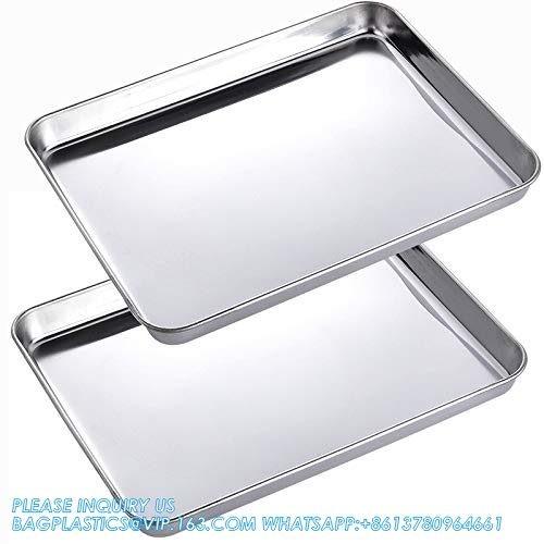 Stainless Steel Tray Non Toxic Heavy Duty Thickening Pan For Kitchen Baking, Lab Instrument, Dental, Medical Surgical
