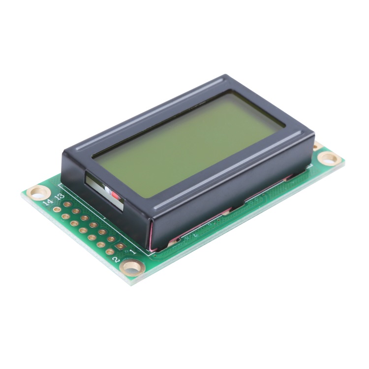 Character 8x2 LCD Display Mono LCM Liquid Crystal Module With AIP31066 Driver IC