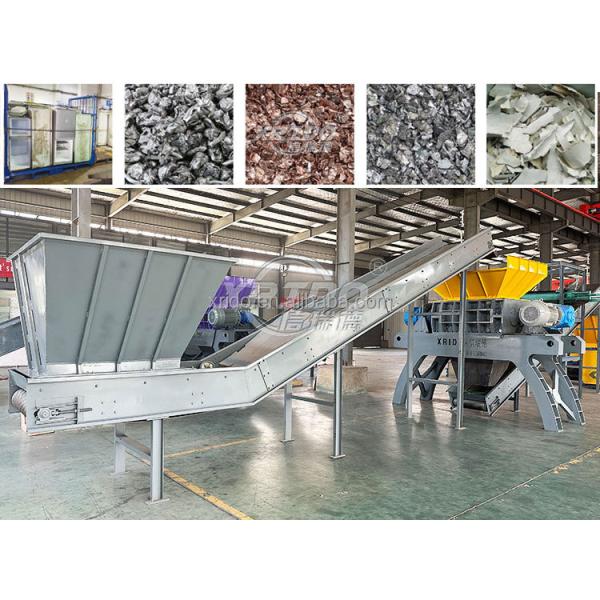 Waste Battery Recycling Crushing Equipment Household Appliance Furniture Double Shaft Shredder Domestic Waste Crusher