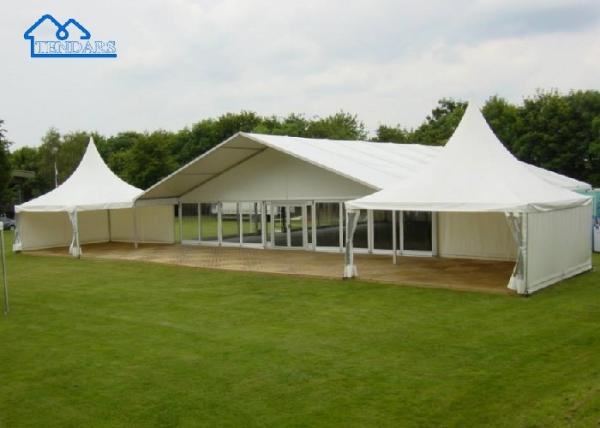 Customized A Shape Outdoor Banquet Tent Aluminium Party Tents With Sidewalls Outdoor Party Tents For Sale