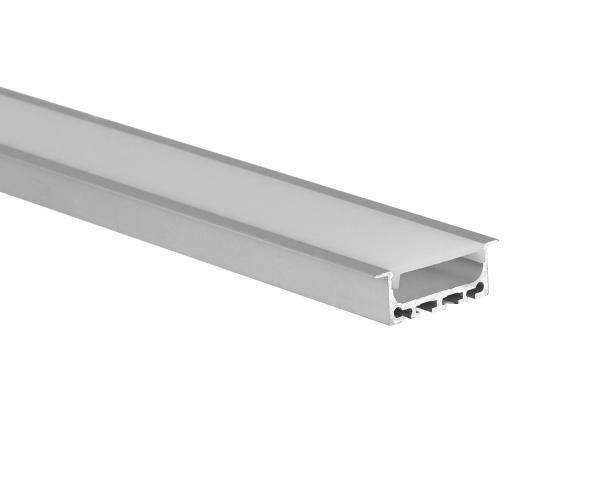 PMMA Cover Aluminum LED Extrusions Sandblasting With PC Diffuser